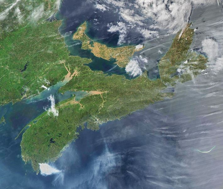 NASA Satellite Image Shows Footprint of Nova Scotia Wildfires